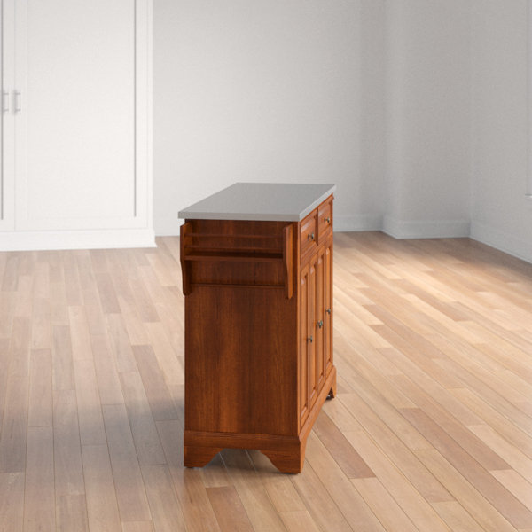 Three Posts Haslingden 51.5'' Wide Rolling Kitchen Island with